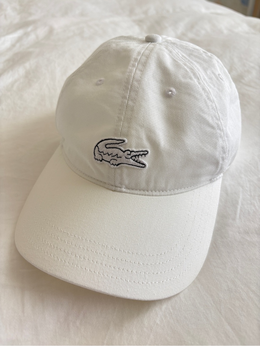 Lacoste White Logo Baseball Cap